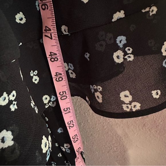 Lane Bryant Navy Flowy Floral Dress, Size 18 - Picture 10 of 11